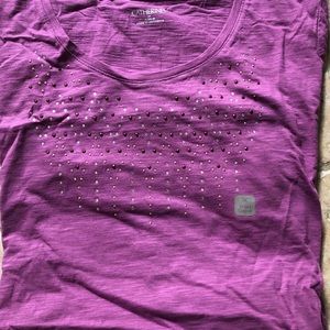 Women’s Amethyst Sparkling Short Sleeve tee, 1X